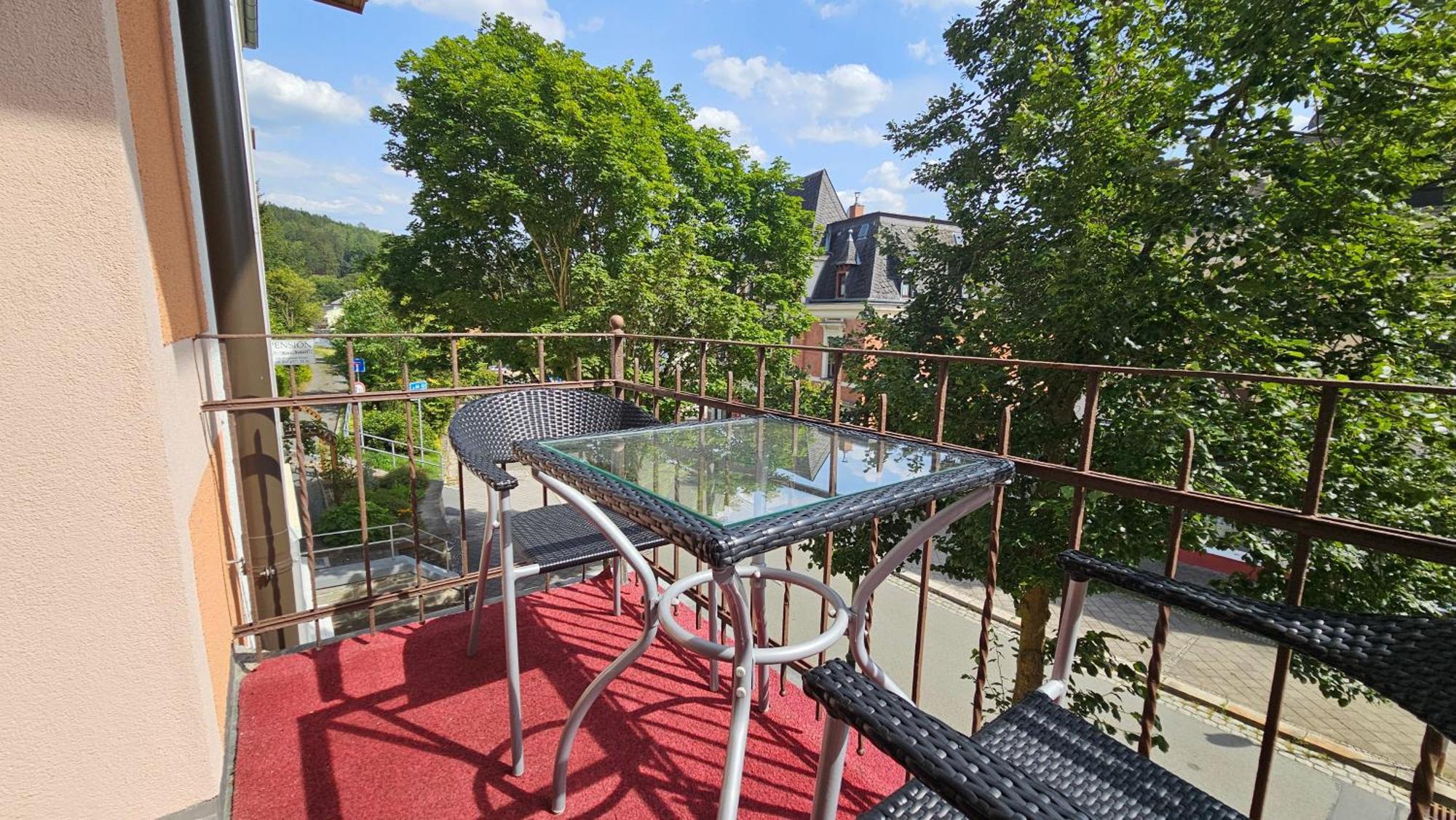 Pension Weisse Rose, Parkplatz, Fruehstueck, Wlan, Zentral Bad Elster Kültér fotó